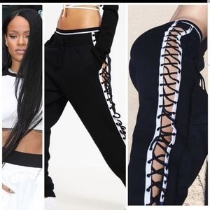 Rhianna Fenty Puma lace up joggers